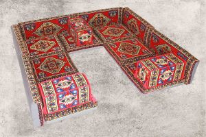 Orientalische Sitzkissen, Orientalische Sitzecke, Sark Kösesi, 16-tlg. Orientalisches Sofa
