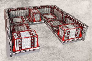 Orientalische Sitzecke, 16-tlg. Orientalische Sitzmöbel, Orient-Möbel, Sark Kösesi 