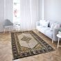 Handgewebter Vintage Kelim Teppich, Handgefertigter marokkanischer Ethno-Wohnzimmerteppich, Anatolischer Kelim Teppich